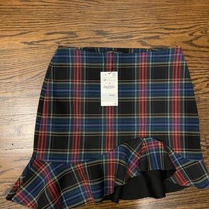 Zara Plaid Skirt